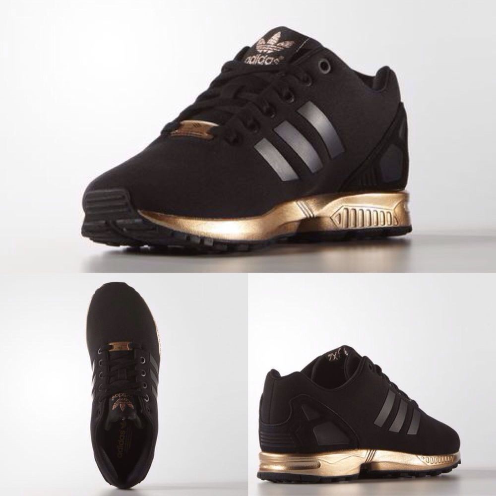 zx flux noir semelle or